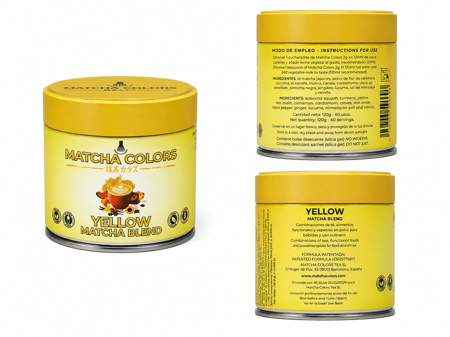 Mélange de matcha jaune