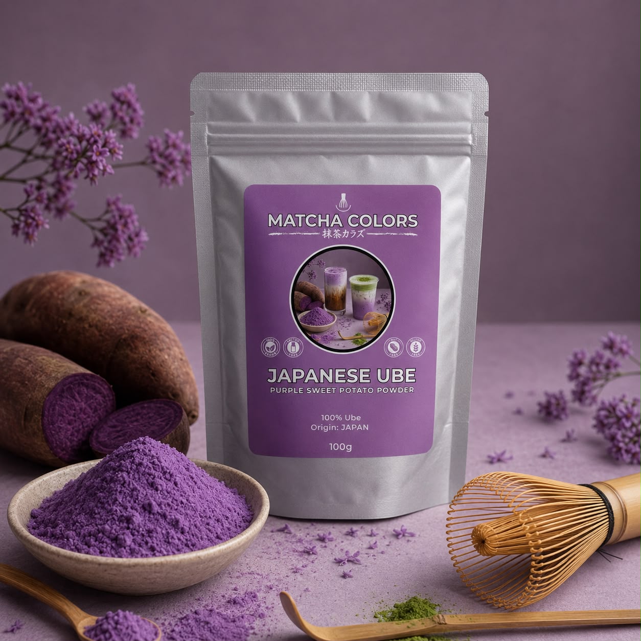 JAPANESE UBE - PURPLE SWEET POTATO POWDER