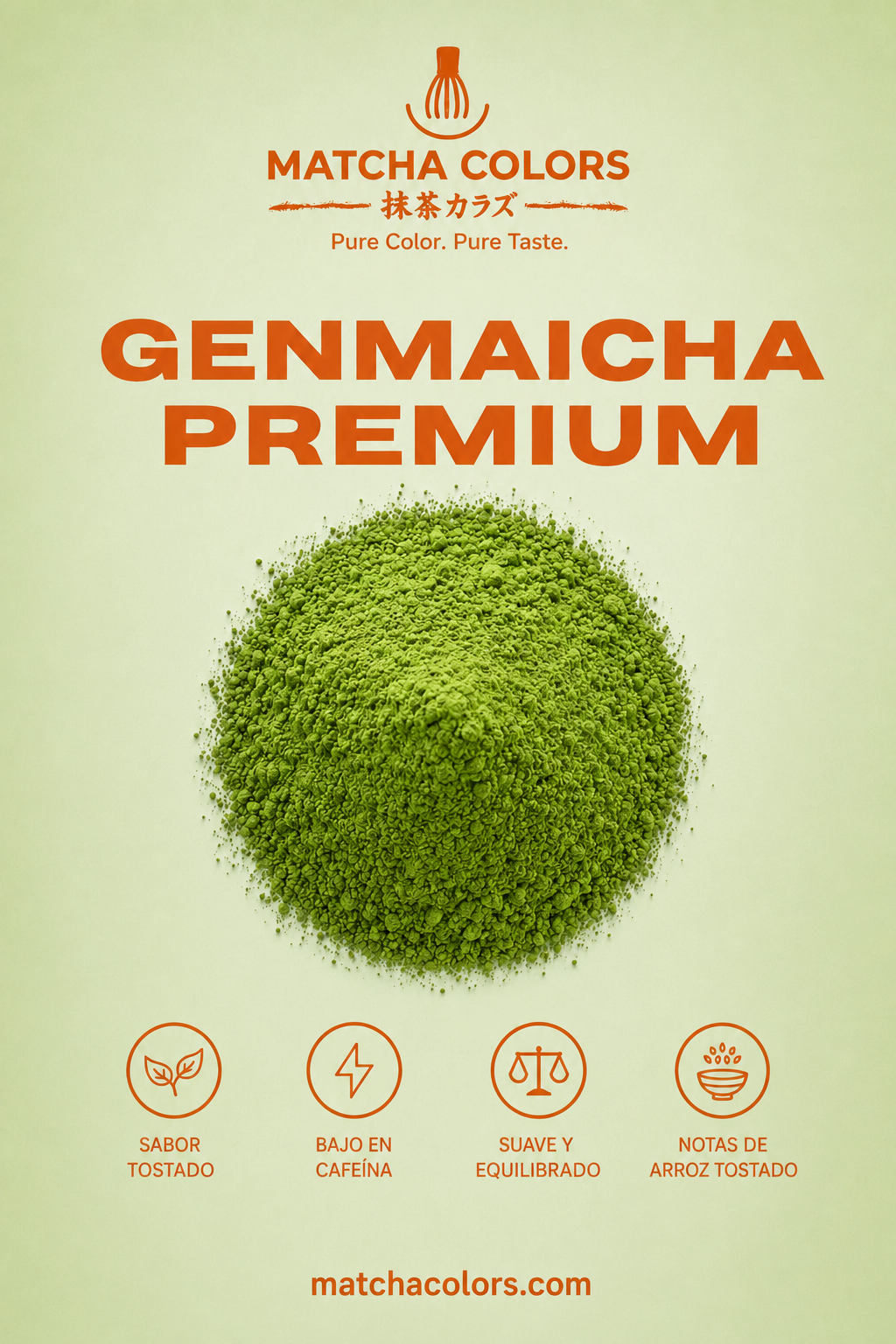 Poudre de thé Genmaicha Premium 